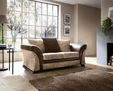 Francisco 2 Seater Sofa - Brown & Beige