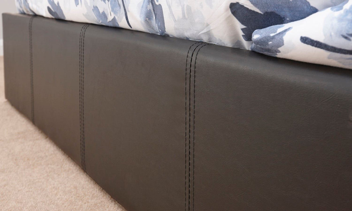 Single End Lift Ottoman Bed-Black