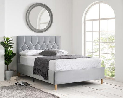 Loxley King Bed - Grey