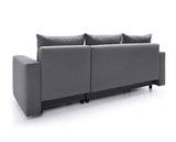 Otto Right Hand Facing Corner Sofa - Dark Grey