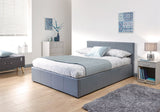Small Double End Lift Ottoman Bed-Grey