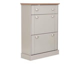Kinsley Deluxe Shoe Cabinet-Grey