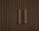 Axel 2 Door Fluted Sideboard - Walnut