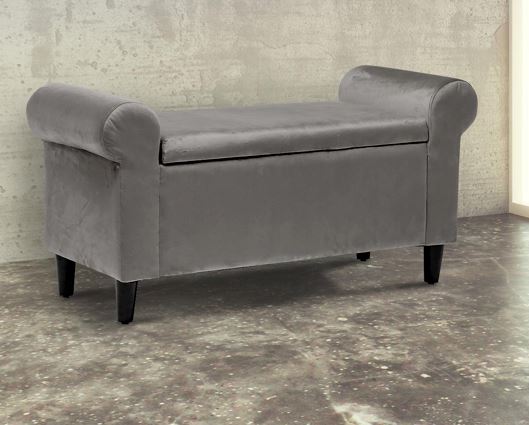 Harloe Storage Ottoman Grey