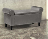 Harloe Storage Ottoman Grey