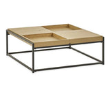 Ezra Square Tray Coffee Table Light Oak Effect