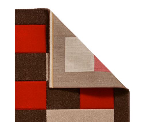 Brooke Brown/Red - 80cm x 150cm