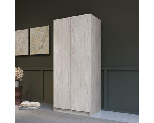 MALVERN 2 DOOR WARDROBE - URBAN SNOW