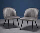 Octavia Dining Chair Grey (Pair)