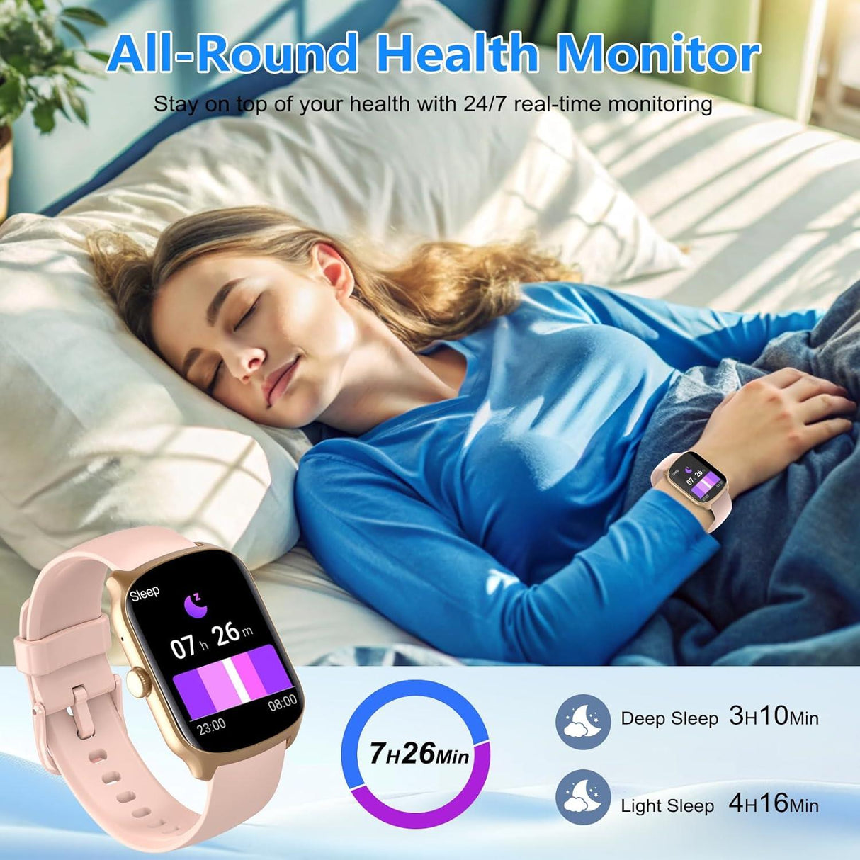 Smart Fitness Watch - Pink