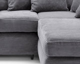 Tyler Right Hand Facing Corner Sofa - Grey