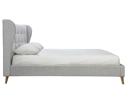 Harper Small Double Bed - Dove Grey