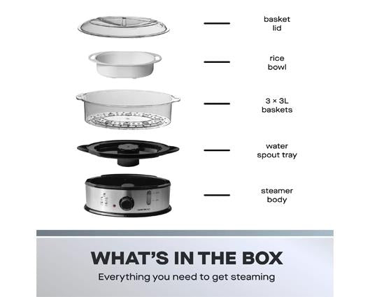 Daewoo 3-Tier Food Steamer