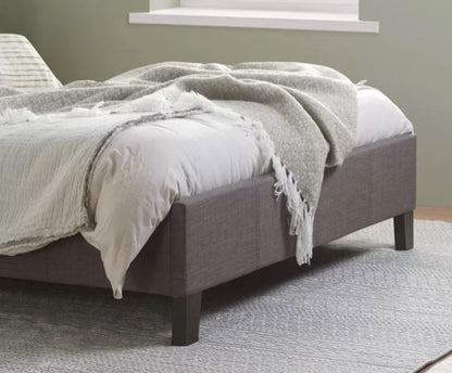 Berlin Fabric Bed Grey - Small Double