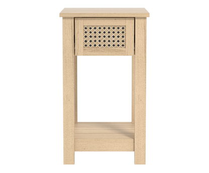 Cataleya 1 Drawer Bedside Table- Oslo Oak