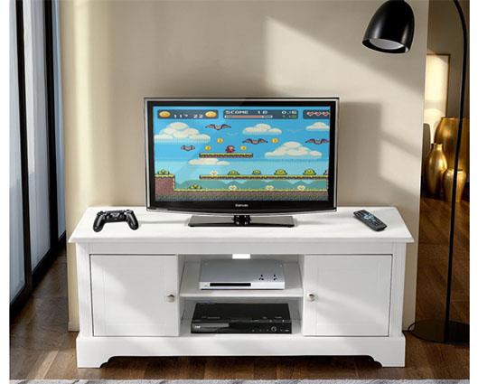STRATFORD 2 DOOR TV UNIT - WHITE
