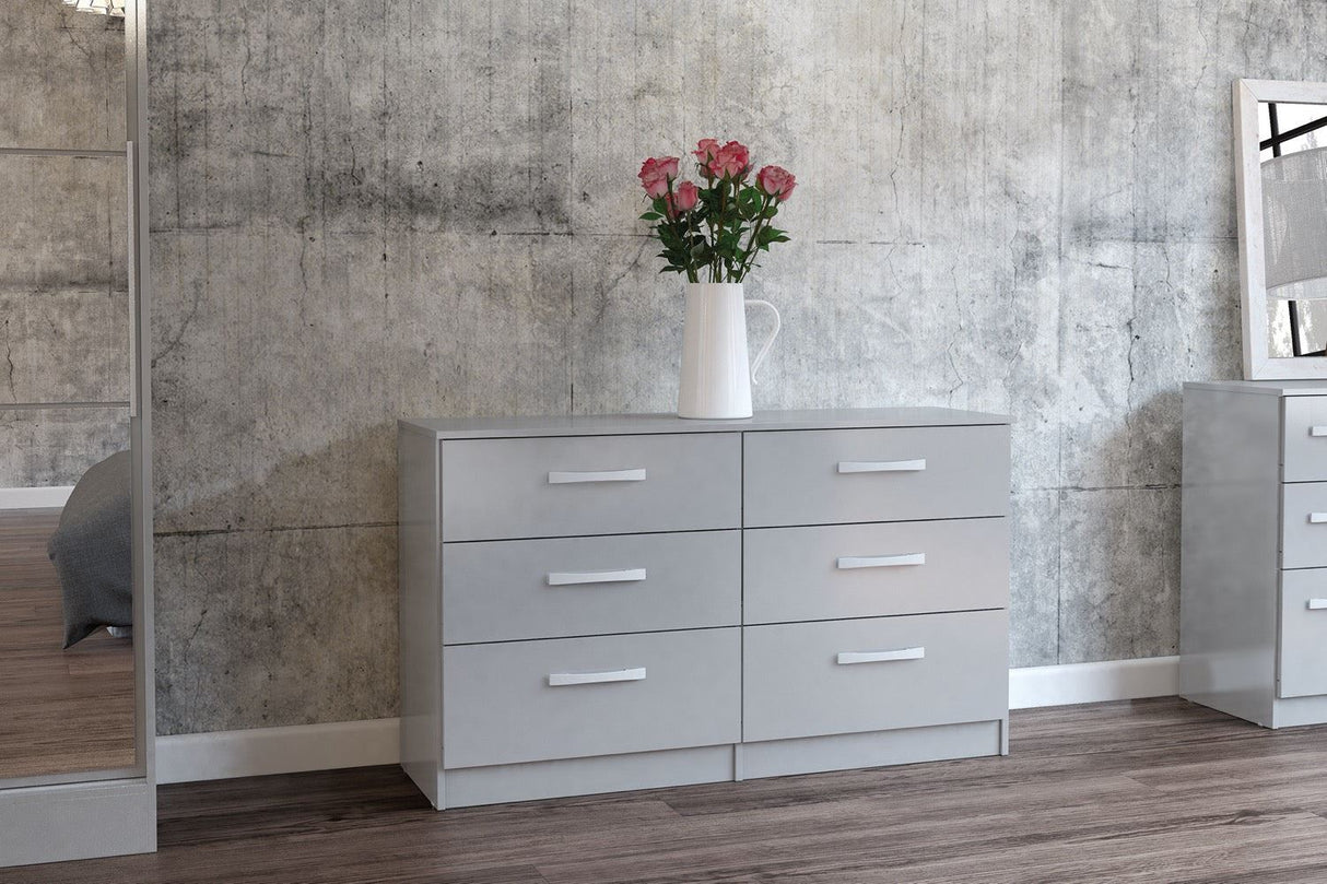 Larz 6 Drawer Chest - Grey
