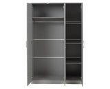 DAKOTA 3 DOOR WARDROBE - LIGHT GREY