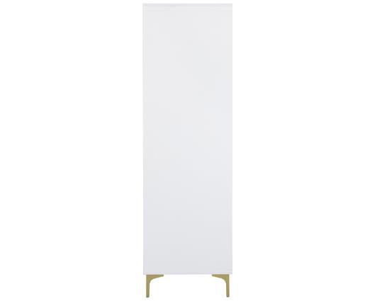 MIAMI 2 DOOR WARDROBE - WHITE/GOLD