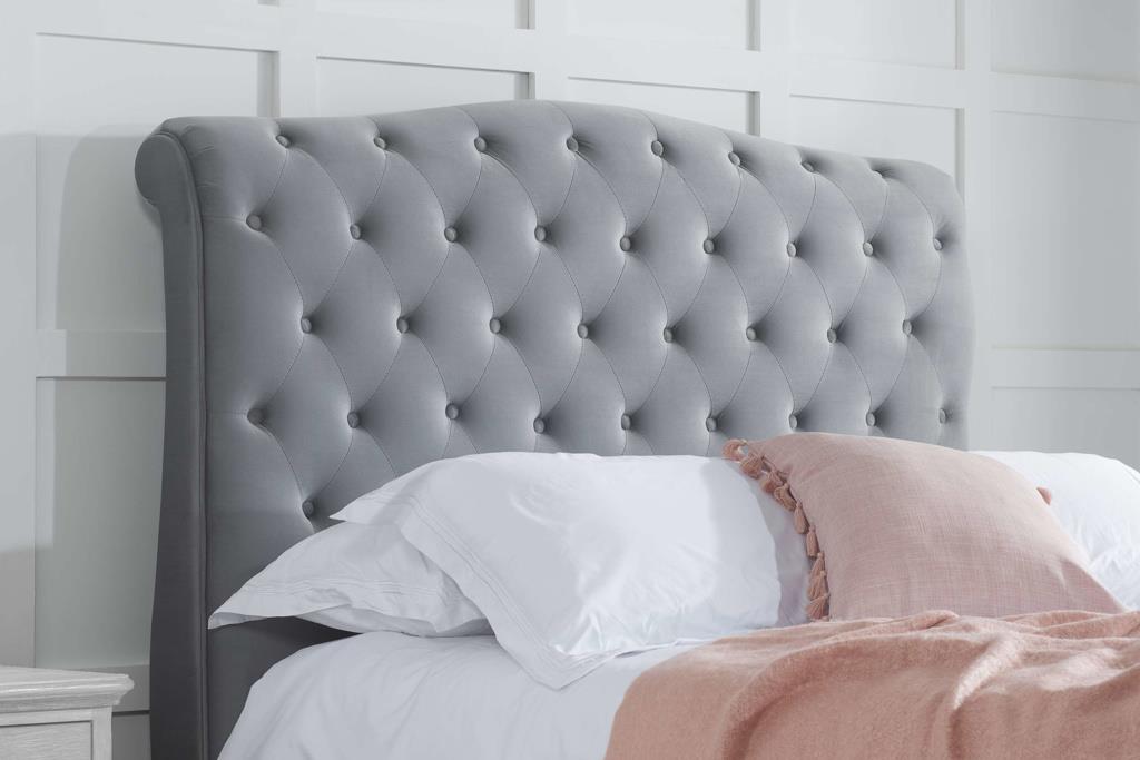 Compton King Bed - Grey