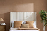 Maisey Ottoman Bed White Boucle - King
