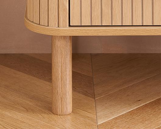 Axel 5 Drawer Fluted Chest - Oak