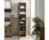Hampshire Tall Bathroom Cabinet Wallnut