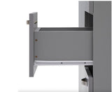 Easton 3 Door Double Wardrobe- Grey