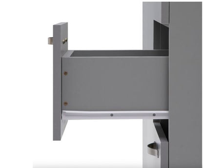 Easton 3 Door Double Wardrobe- Grey