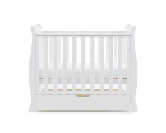 Seren Space Saver Cot + Sprung Mattress - White