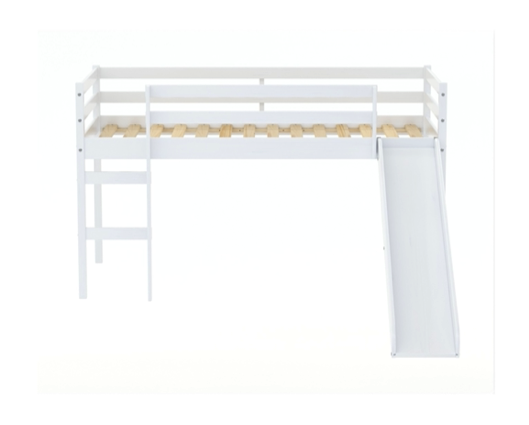 Frances Mid Sleeper With Slide - White