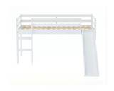 Frances Mid Sleeper With Slide - White