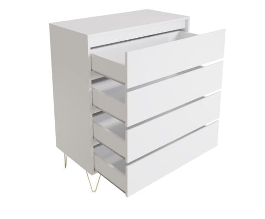 Maeve 4 Drawer Chest- White