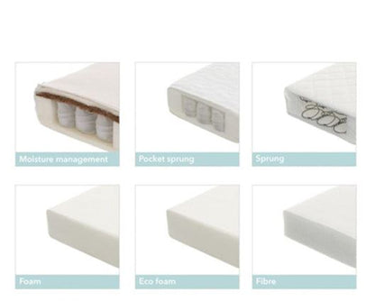 Seren Space Saver Cot - Warm Grey