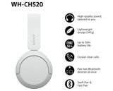 Sony WH-CH520 Wireless Headphones White