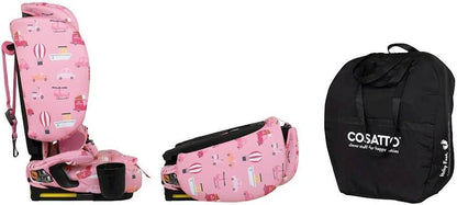 On the Go i-size Travel Car Seat - Itchy Feet Rosy