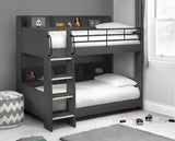Oscar Bunk Bed-Anthracite