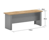 Lisbon Dining Table 150cm with 2 Benches & Stools Set