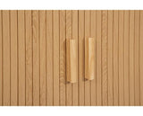 Axel Fluted Small TV Unit - Oak