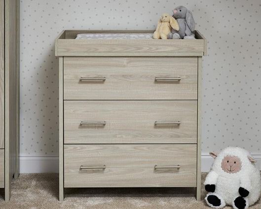 Nina 3 Piece Room Set - Grey Wash & White