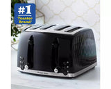 Russell Hobbs Honeycomb 4 Slice Toaster - Black