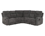 Guildford Corner Recliner Sofa - Grey Fabric