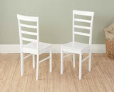 Carter Dining Table & 4 Ladder Chairs- White
