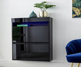 Graze Wall Hanging Two Tier Shoe Cabinet- Black