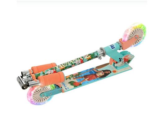 Moana Folding Inline Scooter with Light Up Wheels