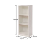 Medium Narrow Bookcase-White