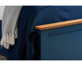 Phoenix Single Ottoman Bed - Navy