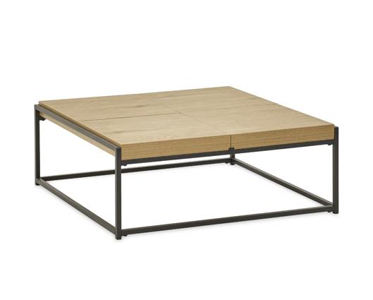 Ezra Square Tray Coffee Table Light Oak Effect