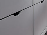 Slim 4 Drawer Shoe Cabinet-Grey