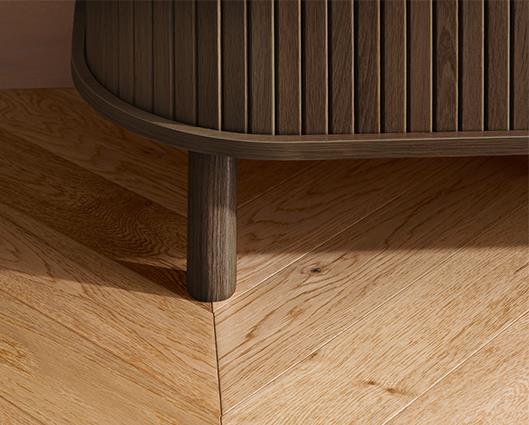 Axel Fluted TV Unit - Walnut